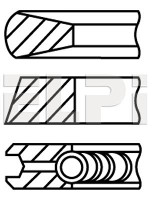 Set segmenti piston LP182 3211 STD ELPI